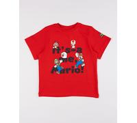 T-shirt rossa bambino super mario "it's-a me, mario!"