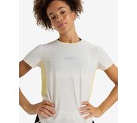 T-shirt Roxy Bold Moves 2.0 manica corta bianco sporco giallo donna - L