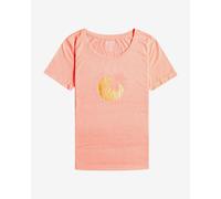 T-shirt Roxy Chasing The Wave manica corta rosa arancione donna - XS