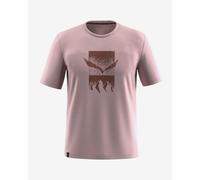 Salewa Maglia funzionale Eagle 3Cime manica corta 46 fuchsia/marrone