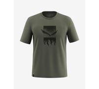 T-shirt Salewa Eagle 3cime manica corta verde cromo - L