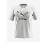 Salewa Eagle Geometric M - T-shirt - uomo 54 White/Black man Tencel/Lyocell,Salewa Committed