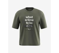 T-shirt Salewa Eagle Outside Loose manica corta verde canna - S