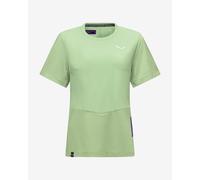 T-shirt Salewa Pedroc Dry Hybrid verde chiaro da donna - 38