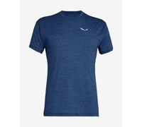 T-Shirt Salewa Puez Melange Dry manica corta blu navy bianco - XL