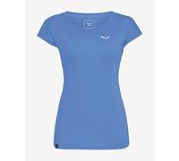 Salewa T-shirt Puez Melange Dry manica corta Donna Blu 44