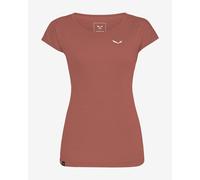T-shirt Salewa Puez Melange Dry manica corta marrone rosato donna - 32