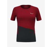 T-shirt Salewa Puez Sporty Dry manica corta rosso nero donna - 36