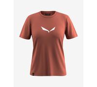 T-shirt Salewa Solidlogo Dri-Release manica corta arancione perlato donna - 40