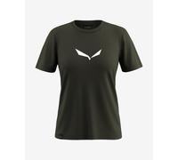 T-shirt Salewa Solidlogo Dri-Release manica corta verde cromo donna - 34