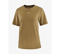T-shirt Salomon SHKout Core manica corta marrone dorato donna - XS