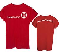 T-Shirt Salvataggio Bagnino Estate Maglia Personalizzabile su Richiesta-Mestieri