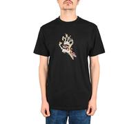T-Shirt Santa Cruz Burnt Bone Manica Corta - Nera