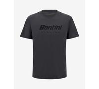 T-shirt Santini Brand nero puro - XS