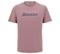 Santini Short Sleeve T-shirt Rosa L Uomo,Donna