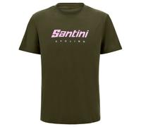 Santini T-shirt manica corta Verde S Uomo, Donna