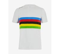 T-shirt Santini x UCI World Champion Rainbow manica corta bianco bambini - S