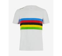 Santini Official Uci Rainbow 2025 Short Sleeve T-shirt Multicolor S Uomo