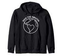 T-Shirt Save The Amazon Felpa con Cappuccio