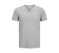 JACK & JONES Jjesplit Neck Tee SS Noos, T-Shirt Uomo, Ultimate Grey, XXL