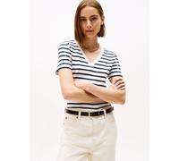 Tommy Hilfiger - Slim Cody V-Nk Ss Blu - Abbigliamento XS Blu