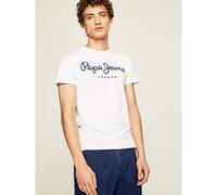 Pepe Jeans Original Stretch Maglietta Uomo Slim Fit Manica Corta, Bianca, XXL