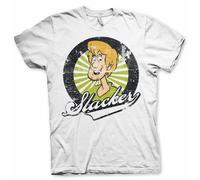 T-Shirt Scooby Doo Shaggy The Slacker BIG&TALL 3XL 4XL 5XL Cotone Bianca
