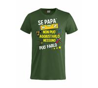T-shirt Se Papa' Non Puo' Farlo Nessuno Puo' Aggiustarlo Maglietta PS27431-A044