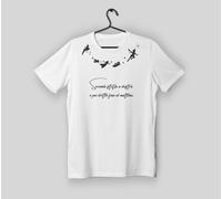 T-shirt “Seconda stella a destra”- TS60/N- Maglietta con Peter Pan di Fantasia