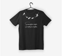 T-shirt “Seconda stella a destra”- TS60/N- Maglietta con Peter Pan di Fantasia