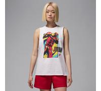 T-shirt senza maniche con grafica Jordan - Donna - Marrone S (IT 40-42)