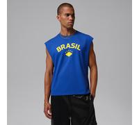 T-shirt senza maniche con grafica Jordan - Uomo - Blu