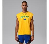 T-shirt senza maniche con grafica Jordan - Uomo - Giallo