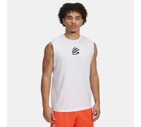 T-shirt senza maniche Curry da uomo Bianco / Bianco L