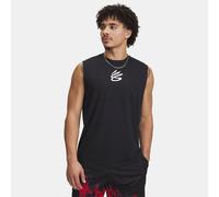 T-shirt senza maniche Curry da uomo Nero / Bianco L