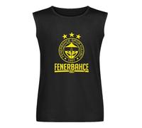 T-Shirt Senza Maniche Fenerbahce SK Turchia Blu violaceo Canary Fan T Shirt Camiseta Istanbul Jeremain Lens Robin Van Persie Moussa Sow Club Nero M