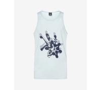 T-shirt senza maniche Oakley Waterscape Hibiscus blu chiaro blu scuro - M