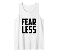 T-shirt senza paura, citazioni motivazionali senza paura e forti Canotta