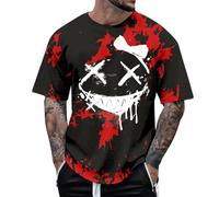 T Shirt Serafino Uomo con Tshirt 3XL Stampate Coreana Pensione Vogatore Fronte Bucherellata Divertente Staff Pantalone Maglioncino Misto Etnica Casual Rombi Spesso Scollati