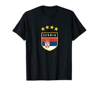 T-shirt Serbia Stemma Tee Flag souvenir regalo Belgrado Maglietta