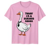 T-shirt Serious Goose - Oca divertente con cravatta - Oggi sono un'oca seria