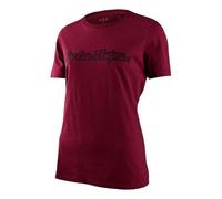 T-SHIRT SIGNATURE A MANICHE CORTE DA DONNA TROY LEE DESIGNS 753565013 M MARRONE