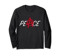 T-shirt simbolo Anarchia della pace per la pace del mondo Maglia a Manica