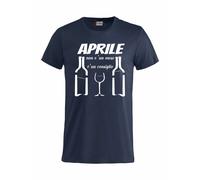 T-Shirt Simpatiche Aprile Non e' Un Mese e' Un Consiglio Maglietta PS 27438-A038