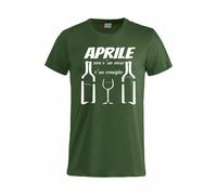 T-Shirt Simpatiche Aprile Non e' Un Mese e' Un Consiglio Maglietta PS 27438-A038