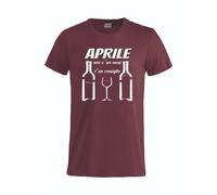 T-Shirt Simpatiche Aprile Non e' Un Mese e' Un Consiglio Maglietta PS 27438-A038