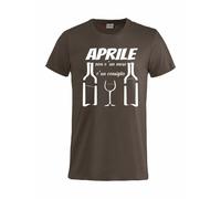 T-Shirt Simpatiche Aprile Non e' Un Mese e' Un Consiglio Maglietta PS 27438-A038