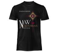 T-Shirt Simple Minds fficiale maglia maglietta originale Nera New Gold Dream