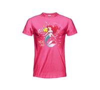 T-Shirt Sirenetta Ariel Principesse Disney Fucsia originale ufficiale maglia