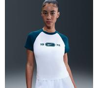 T-shirt slim fit con grafica Nike Sportswear Chill Knit - Donna - Bianco XL (IT 52-54)
